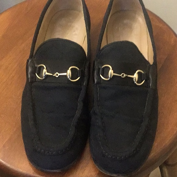 Gucci Blue Fabric Loafers - Picture 15 of 15